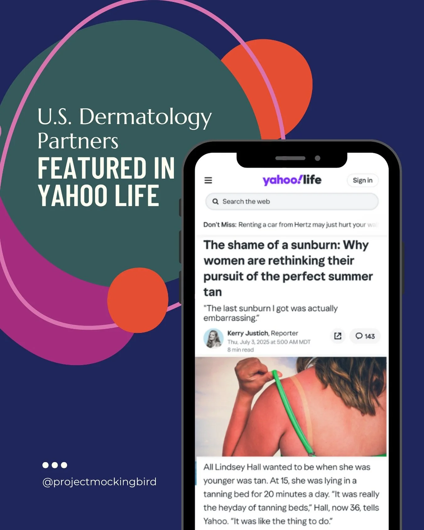 Sunburns aren’t just a summer souvenir—they’re a wake-up call. ☀️
We’re proud to see our client, @USDermPartners, leading the conversation on sun safety and skin care in this @YahooLife feature! This timely piece explores why