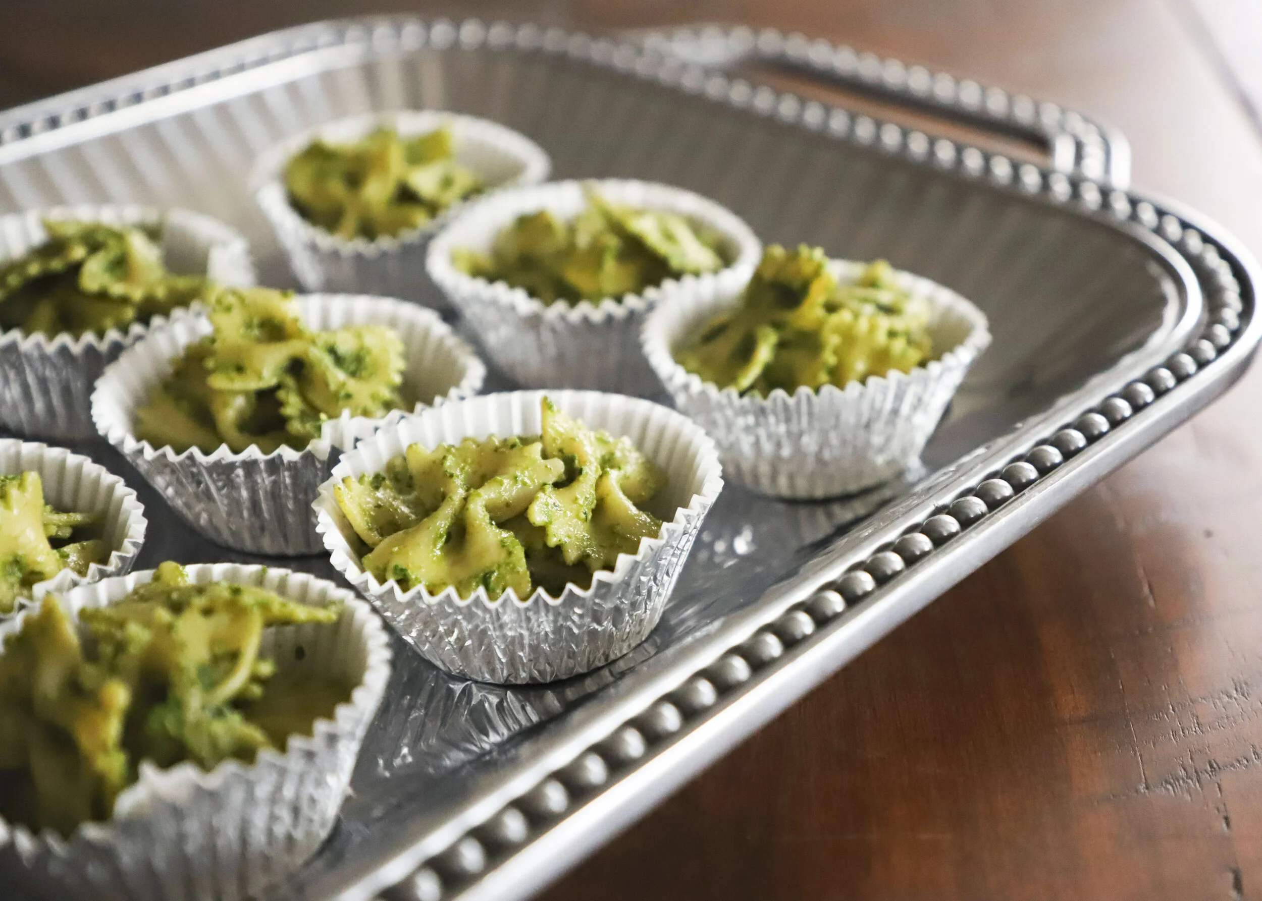 Arugula Spinach Pesto Pasta 