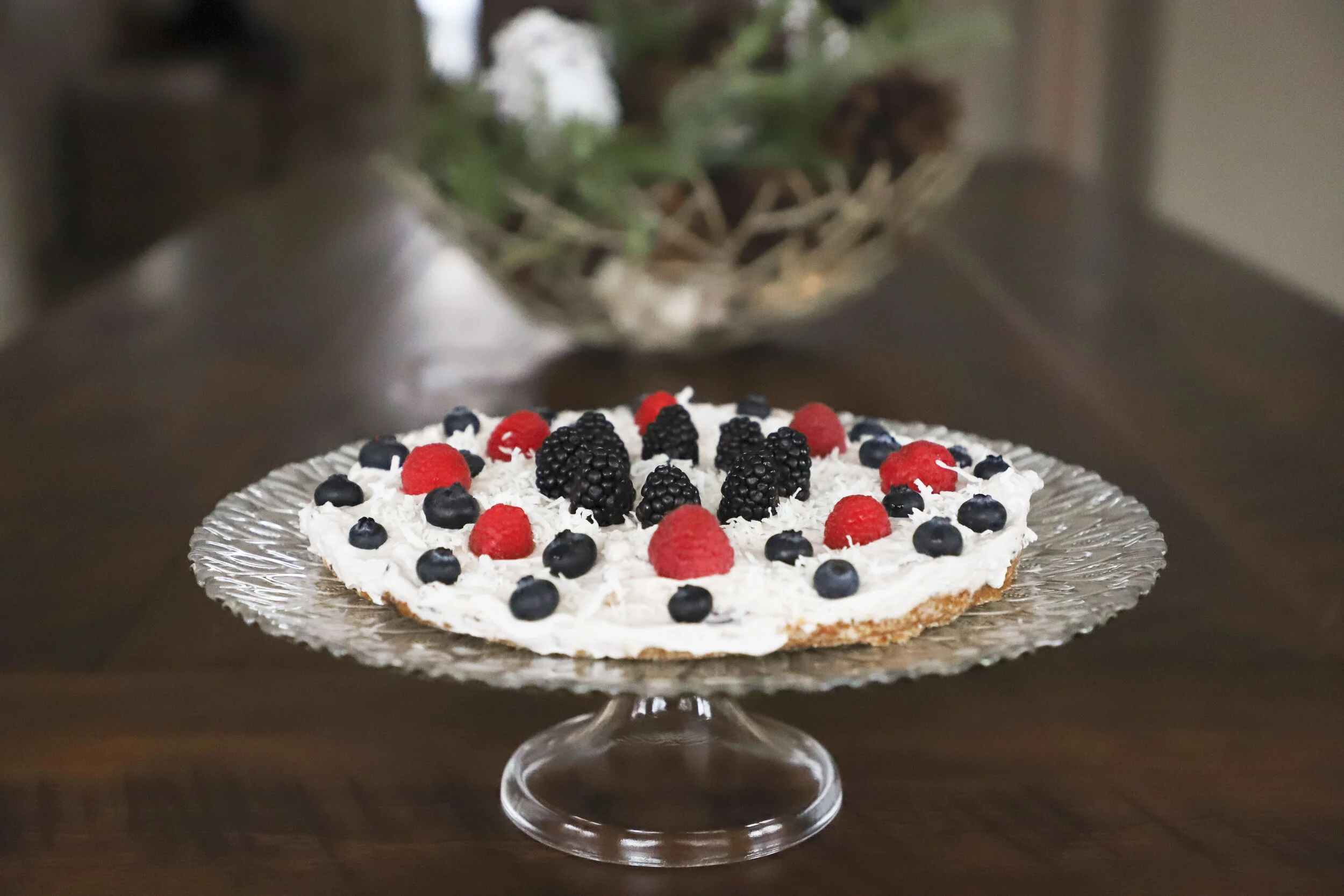 Berry Coconut No-Bake Tart 