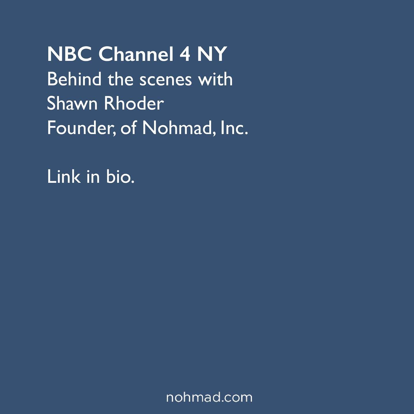 NBC Channel 4 NYC segment about the #rohver and our founder Shawn Rhoder.

&bull;
@nbcnewyork