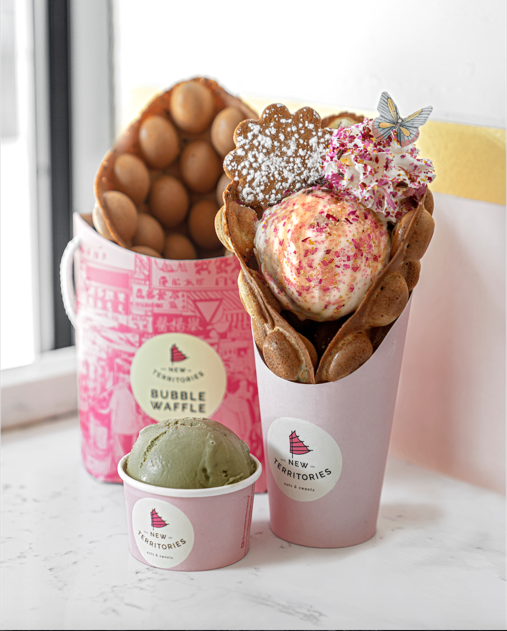 3 Sets of Bubble Waffle and Single 