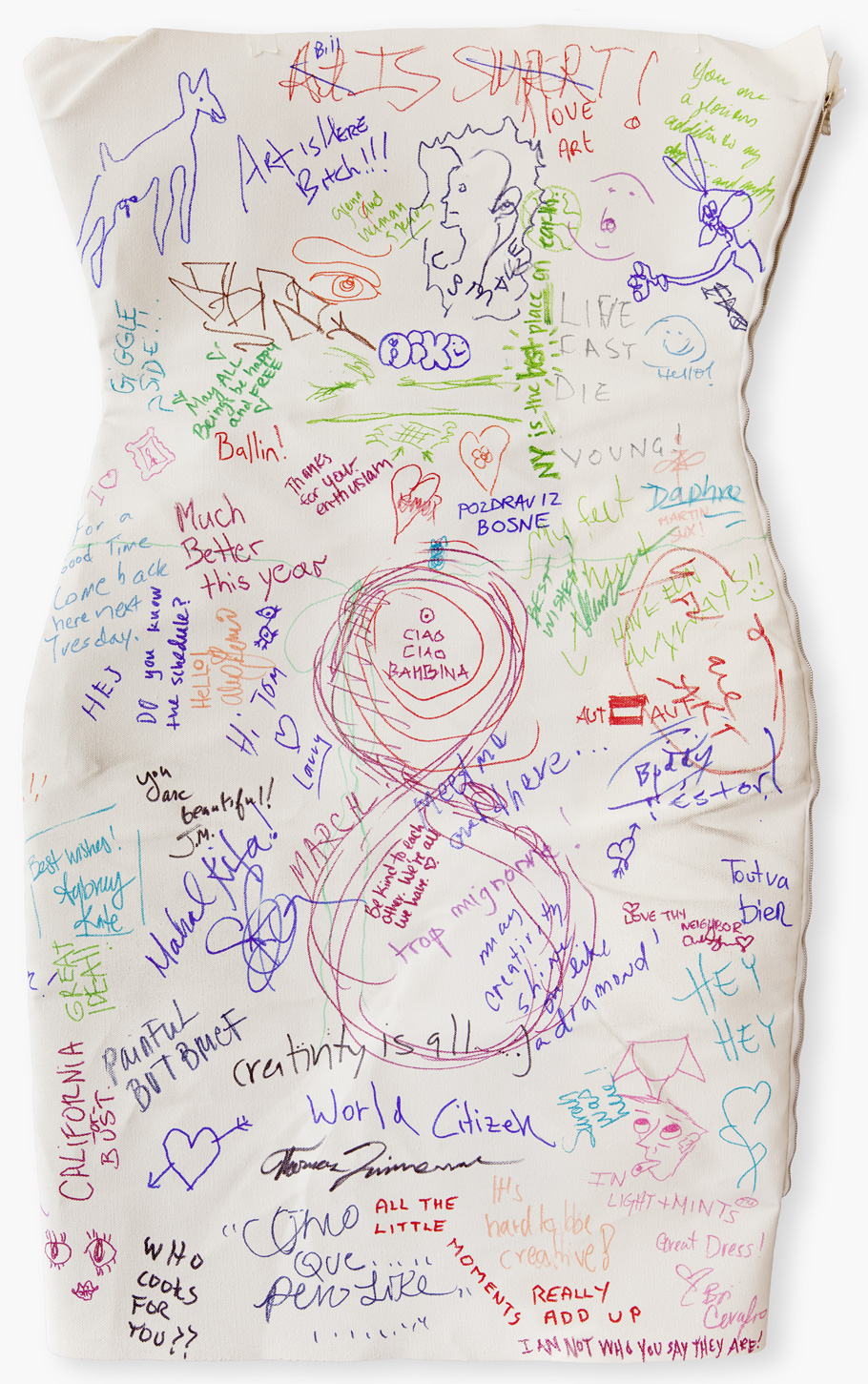 Today - Wearable Poem, back