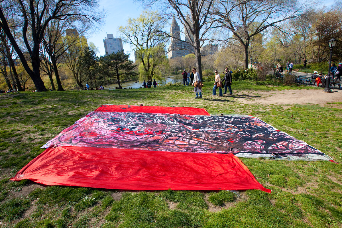 Shodo, 30 x 45 feet, mixed media installation, 2012