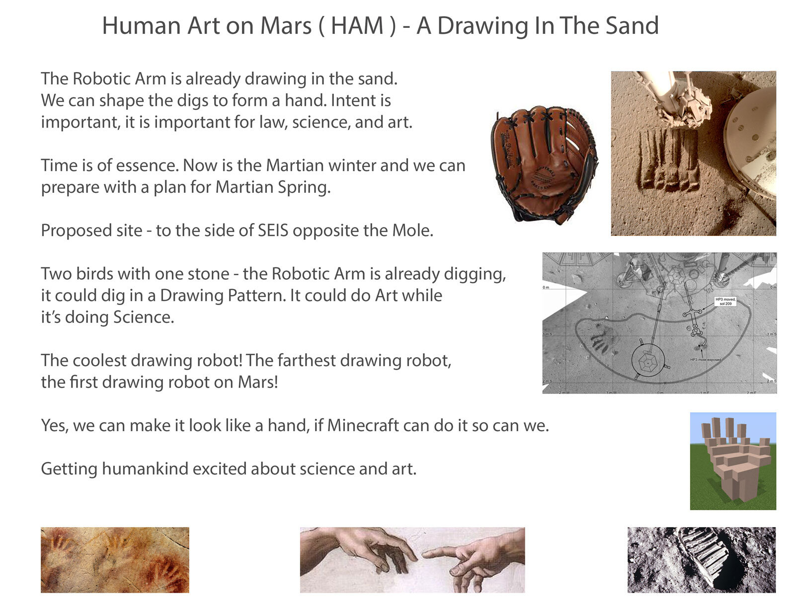 Proposal for a drawing in the sand of another planet