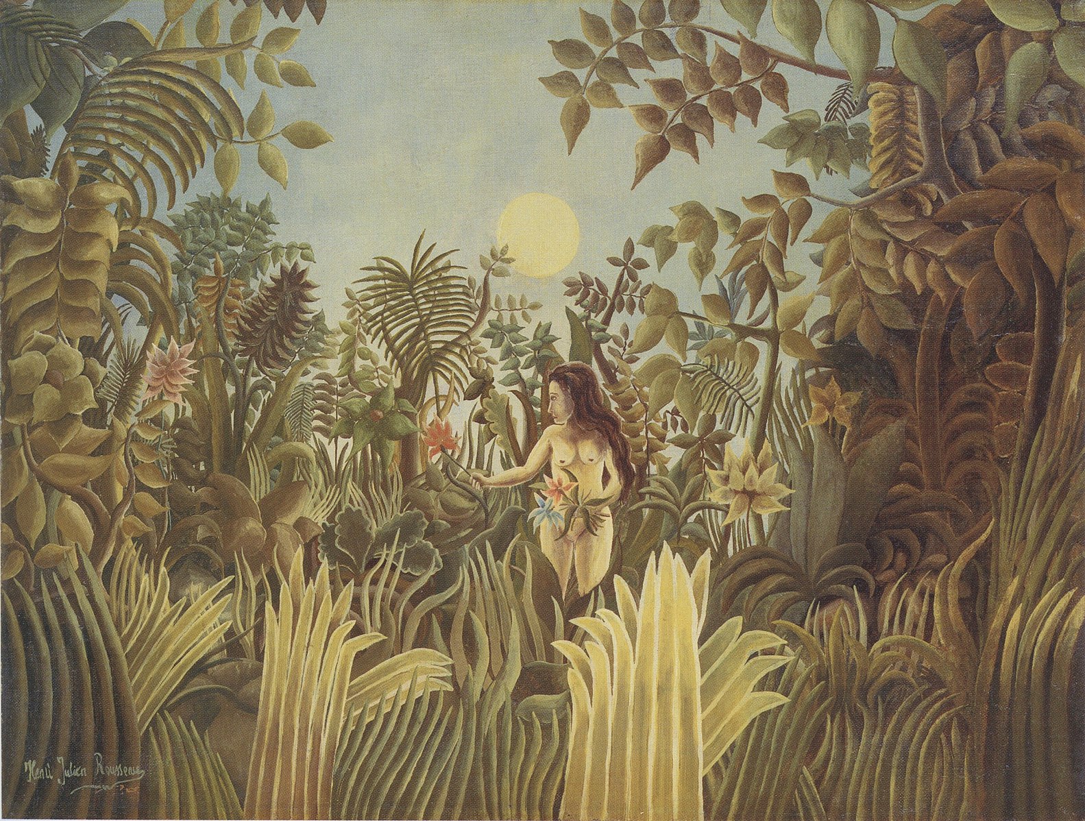 Eve In The Garden of Eden, Henri Rousseau