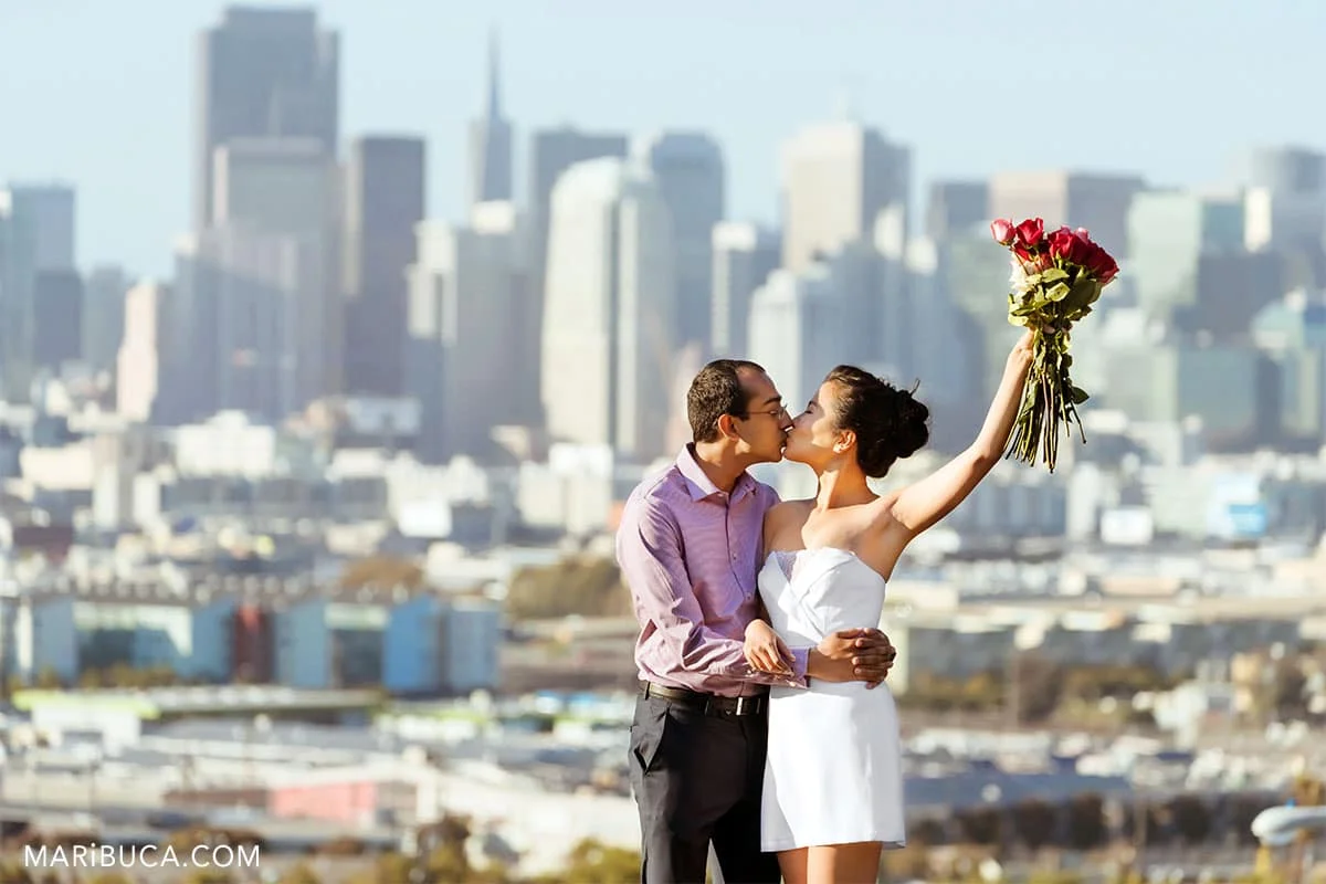 kiss and life in the Potrero Hill, San Francisco, CA