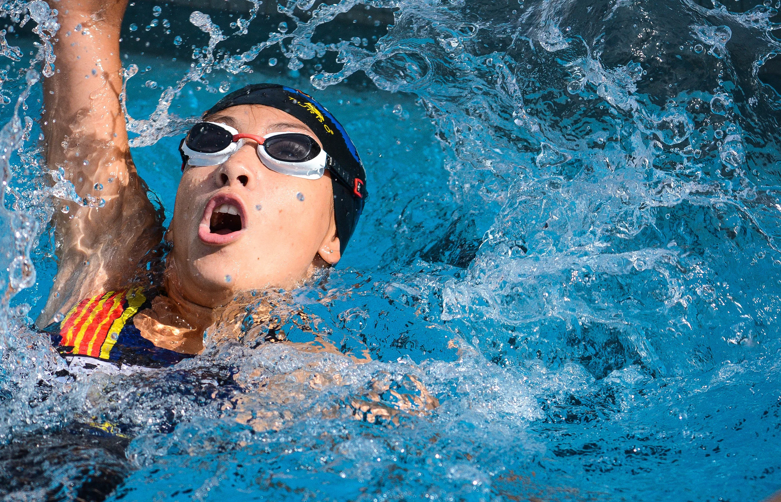 Swimming. Natation. Back stroke