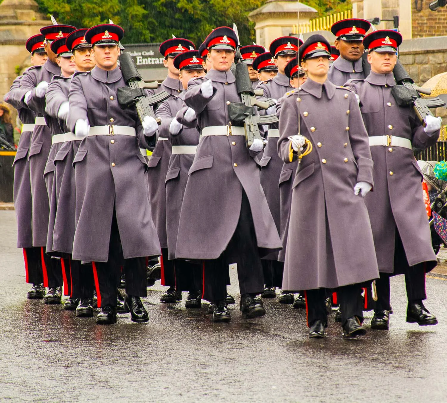 Changing of the Guard, Windsor Castle UK 
