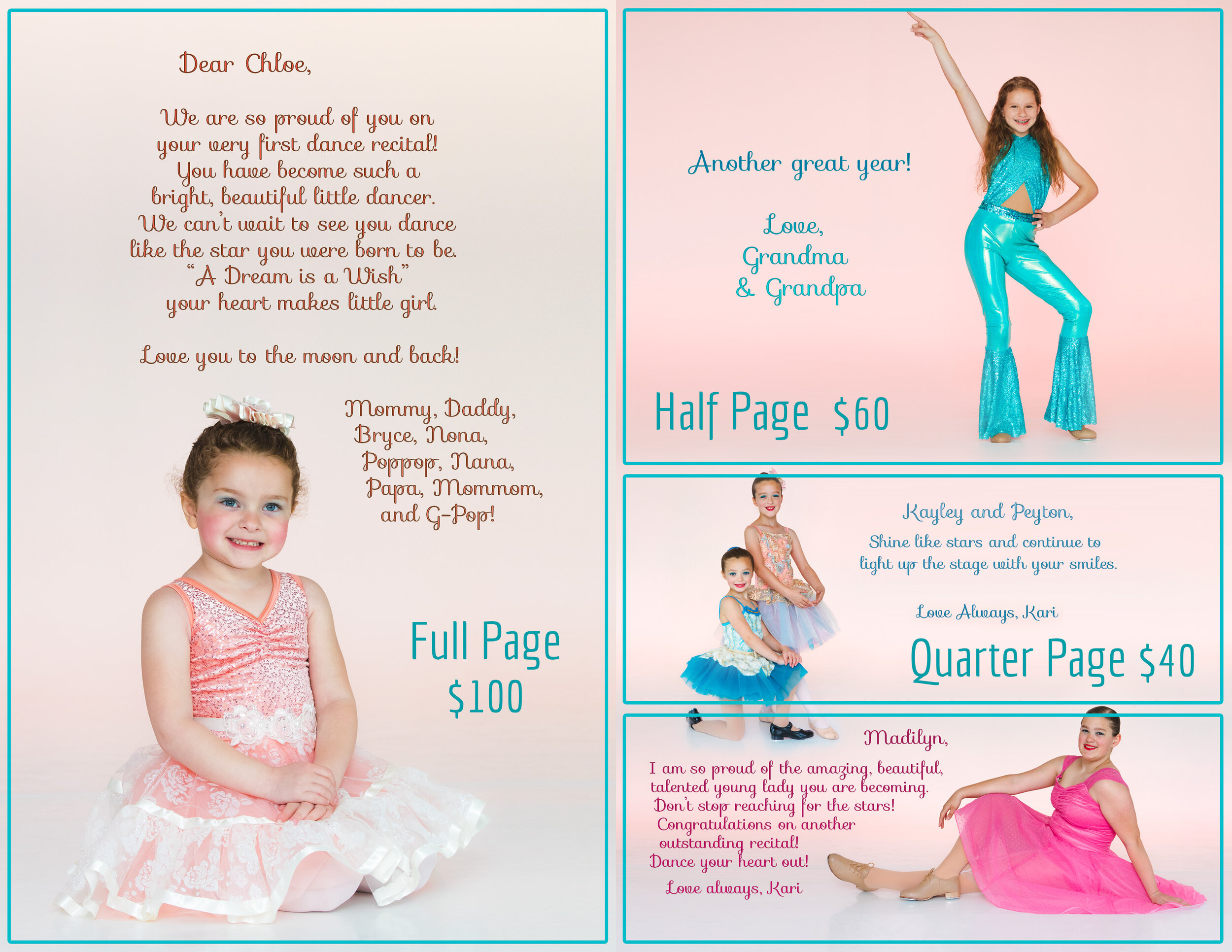 Recital info — Downstage Center Dance Studio