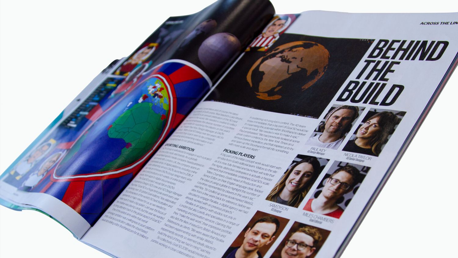 Goal50 Magazine Spread