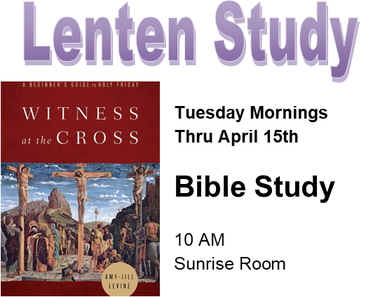 Lenten Study thru April 15th