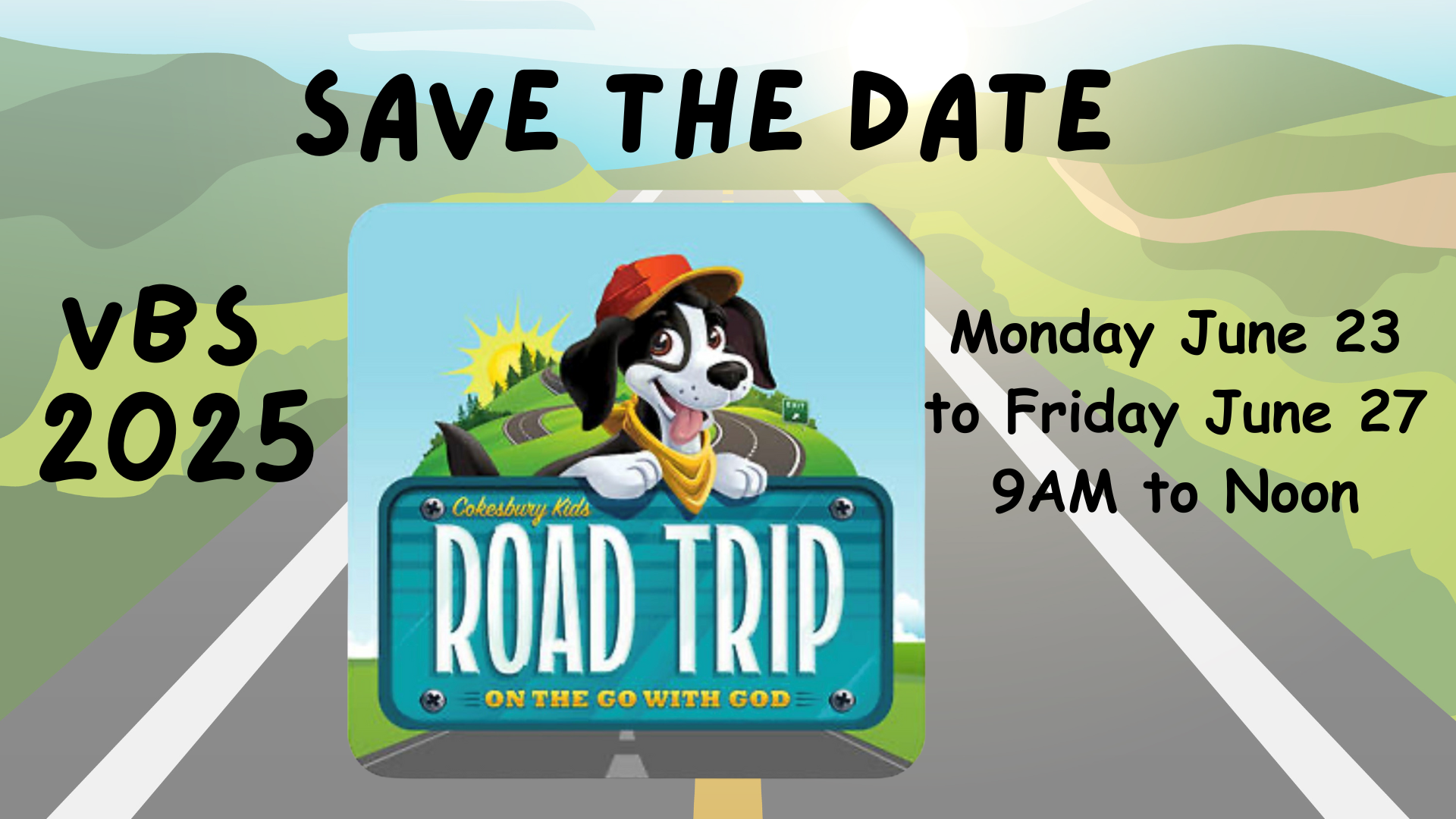 Free Morning Vacation Bible School: Road Trip - On the Go with God