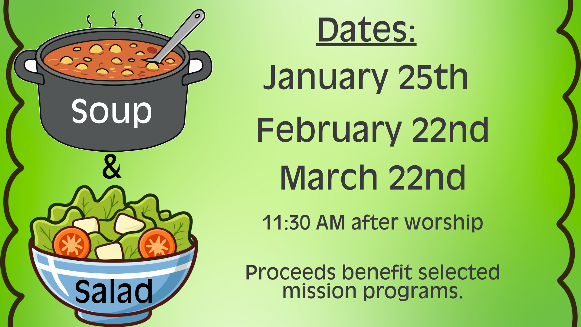Soup &amp; Salad Luncheons