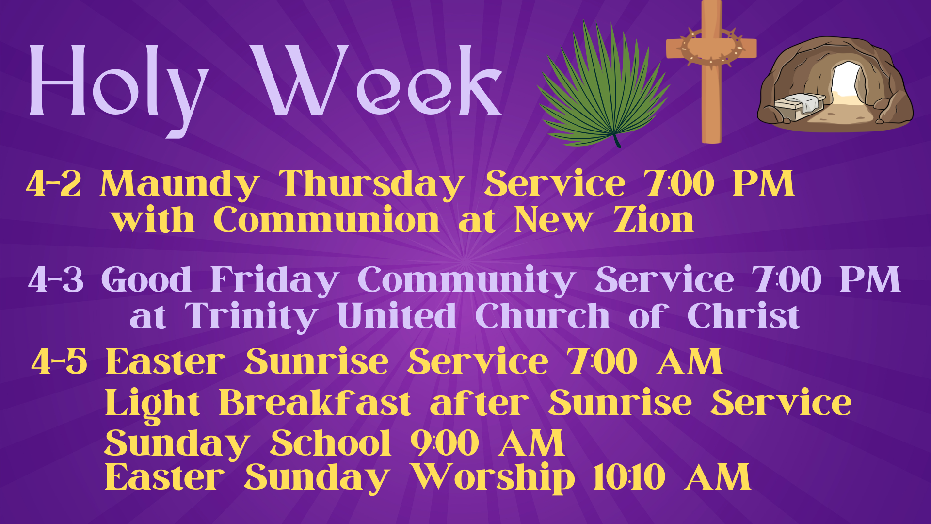 Holy Week 2026