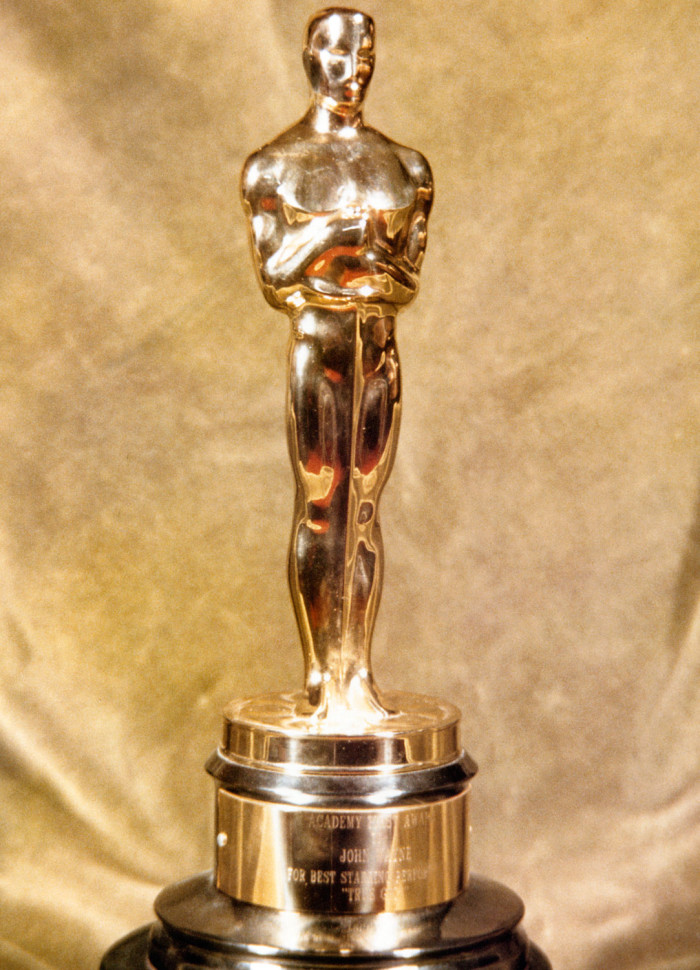 John Wayne's Academy Award Statue for “Best Starring Performance” in True Grit (1969). Photo courtesy of John Wayne Enterprises