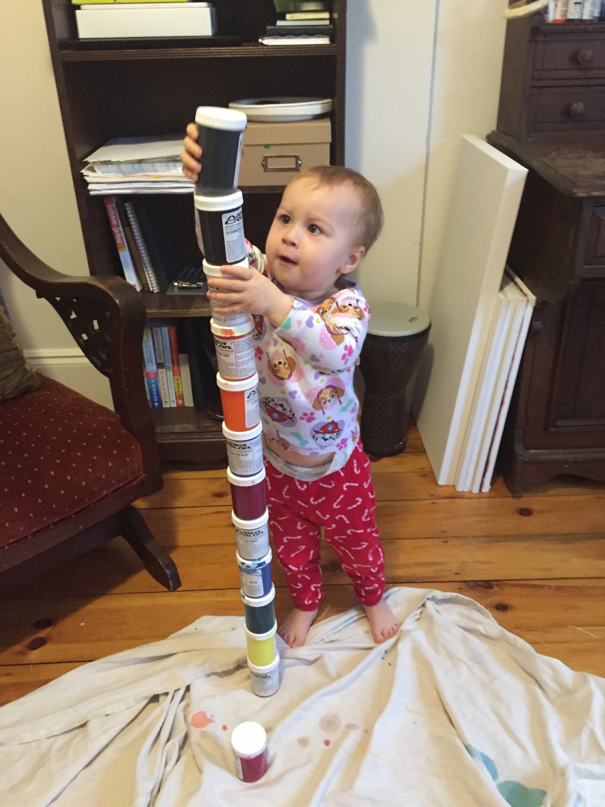 This is sometimes the only way i could paint…with company