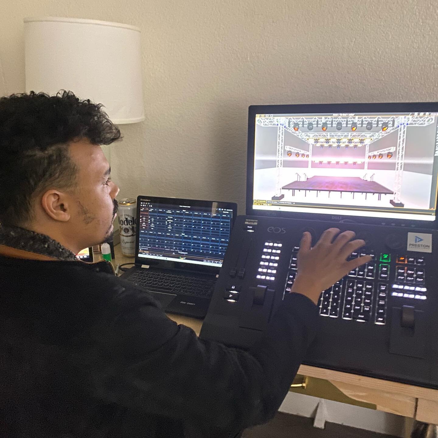 Spotlight of the week is our Lead Programmer Marcus working on Previs for an outdoor concert this week in DTLA.&nbsp;&nbsp;From design, to pre programming, to install, to show and rentals you can trust Preston Productions to be your one stop shop for