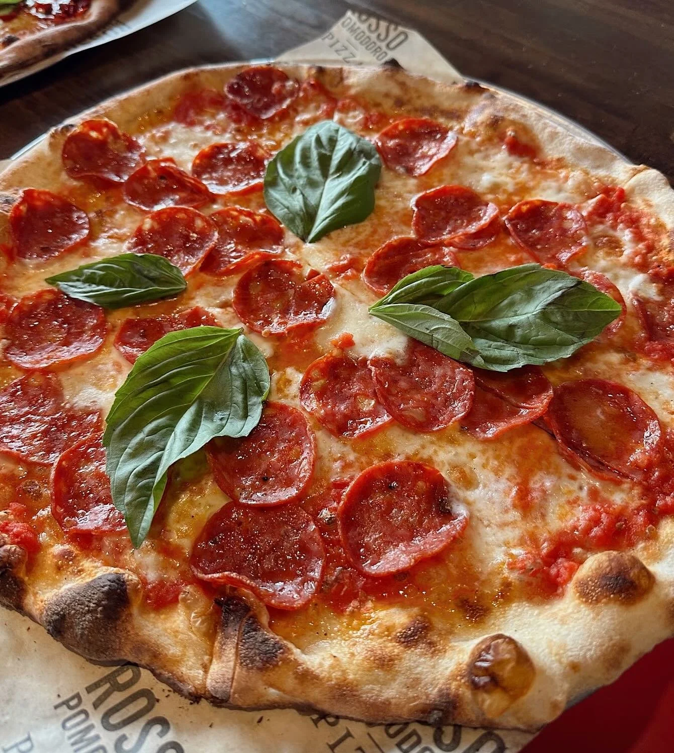 Need a reason to stay peppy this week? 
Look no further than the Pepperoni Pizza from Rosso Pomdoro, with a classic, thin or gluten-free crust covered in crisp cups of pepperoni or spicy salami๐
...
#RossoPizza #RossoPizzaUSA #RossopomodoroAmerica