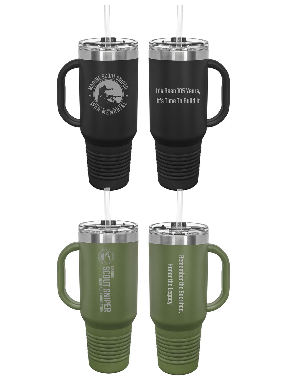 SCOUT SNIPER HERITAGE FOUNDATION 40 OZ INSULATED TRAVEL TUMBLER image