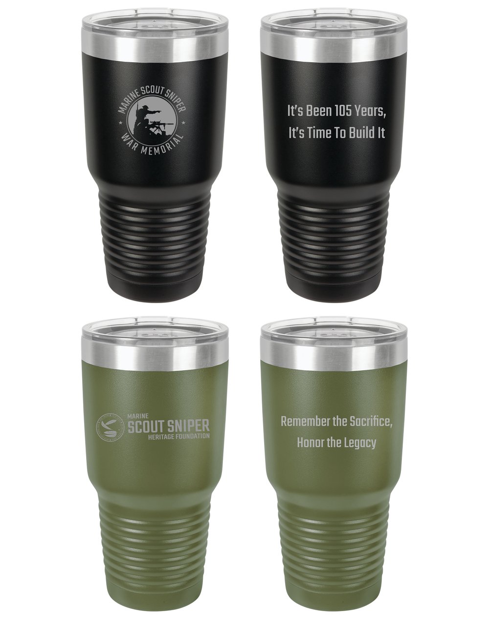 SCOUT SNIPER HERITAGE FOUNDATION 30 OZ INSULATED TUMBLER image