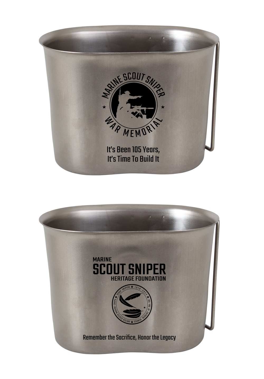 SCOUT SNIPER HERITAGE FOUNDATION STAINLESS STEEL CANTEEN CUP image