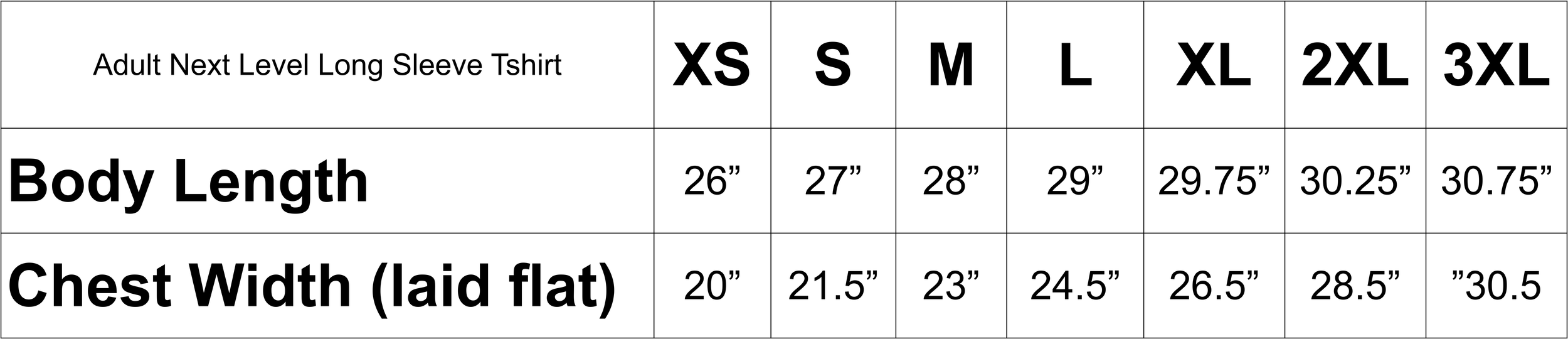 adult next level long sleeve tshirt size chart.png (Copy)
