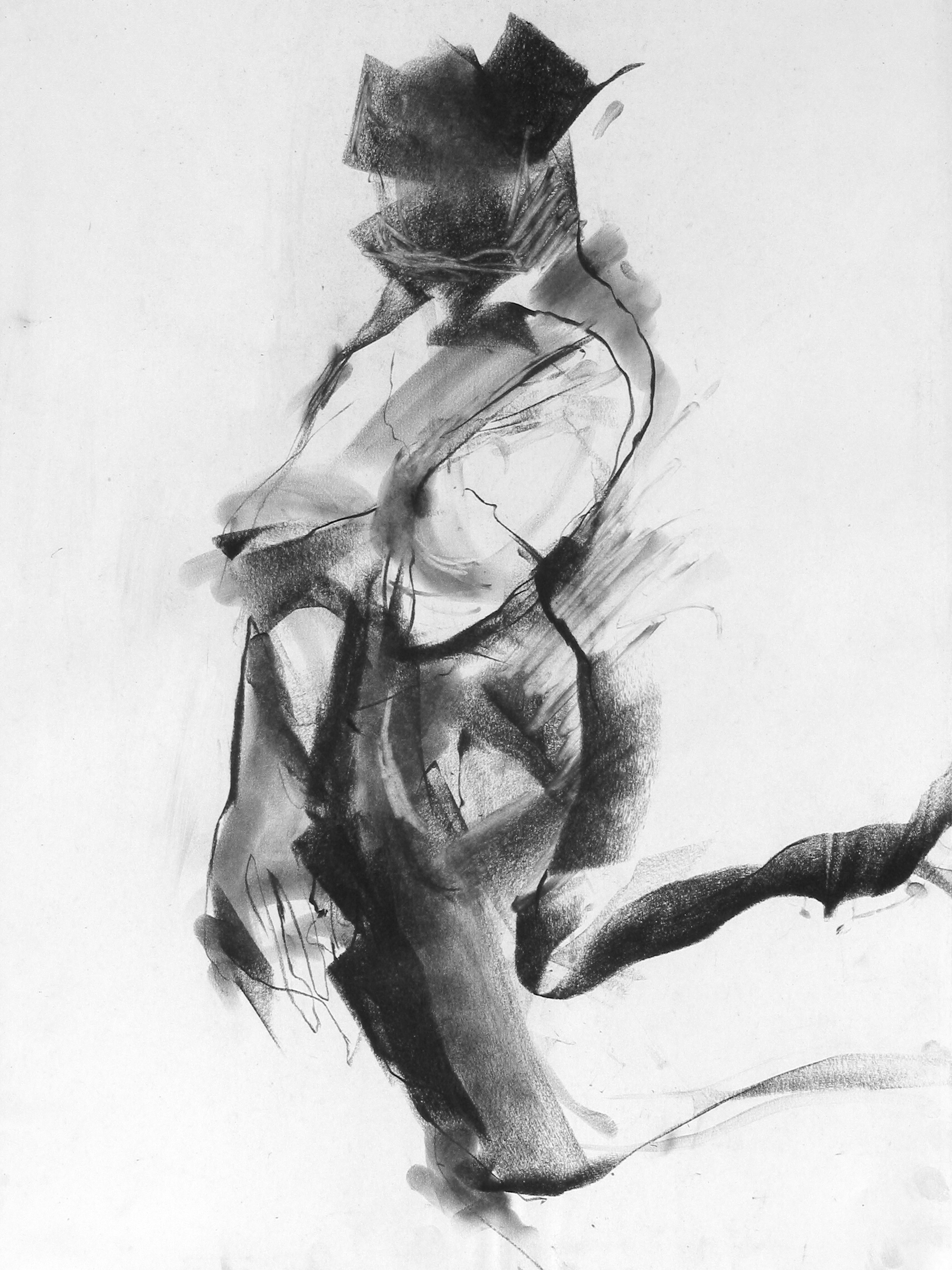 Charcoal on Paper  18” x 24” 