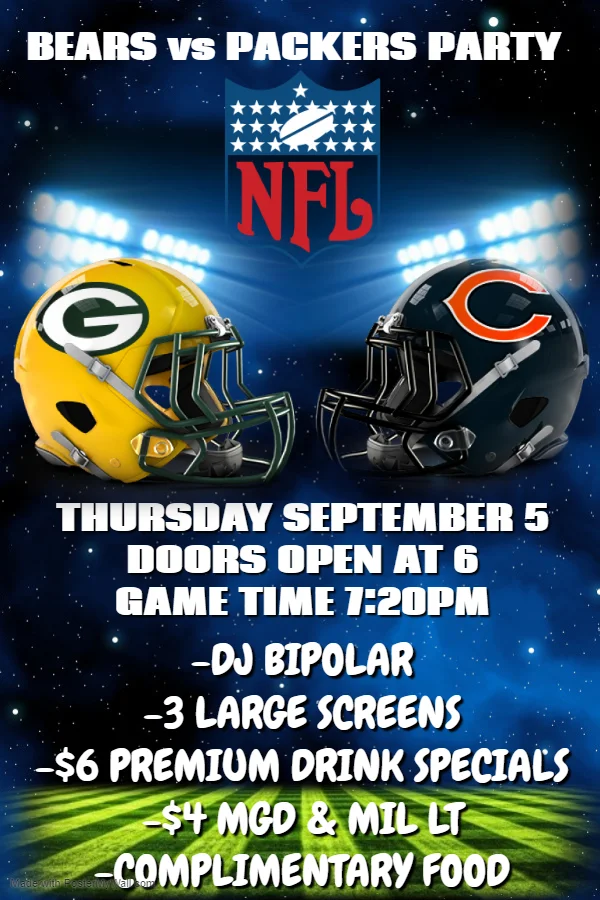 Bears v Packers Season Opener Party