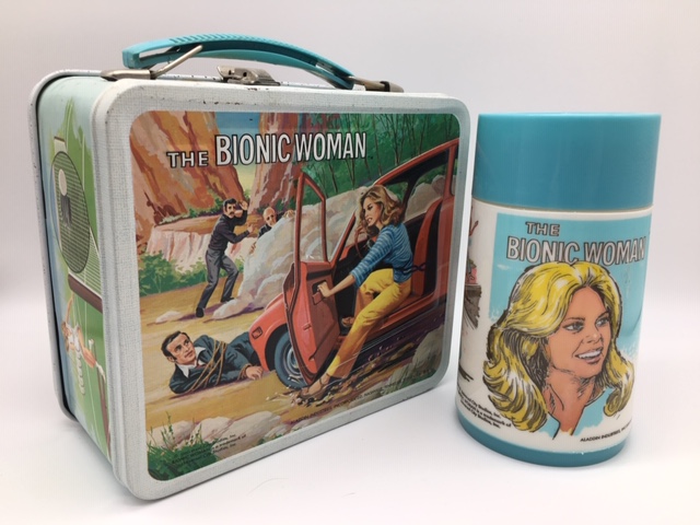 Vintage Aladdin Metal Lunch Box the Bionic Woman 1978 