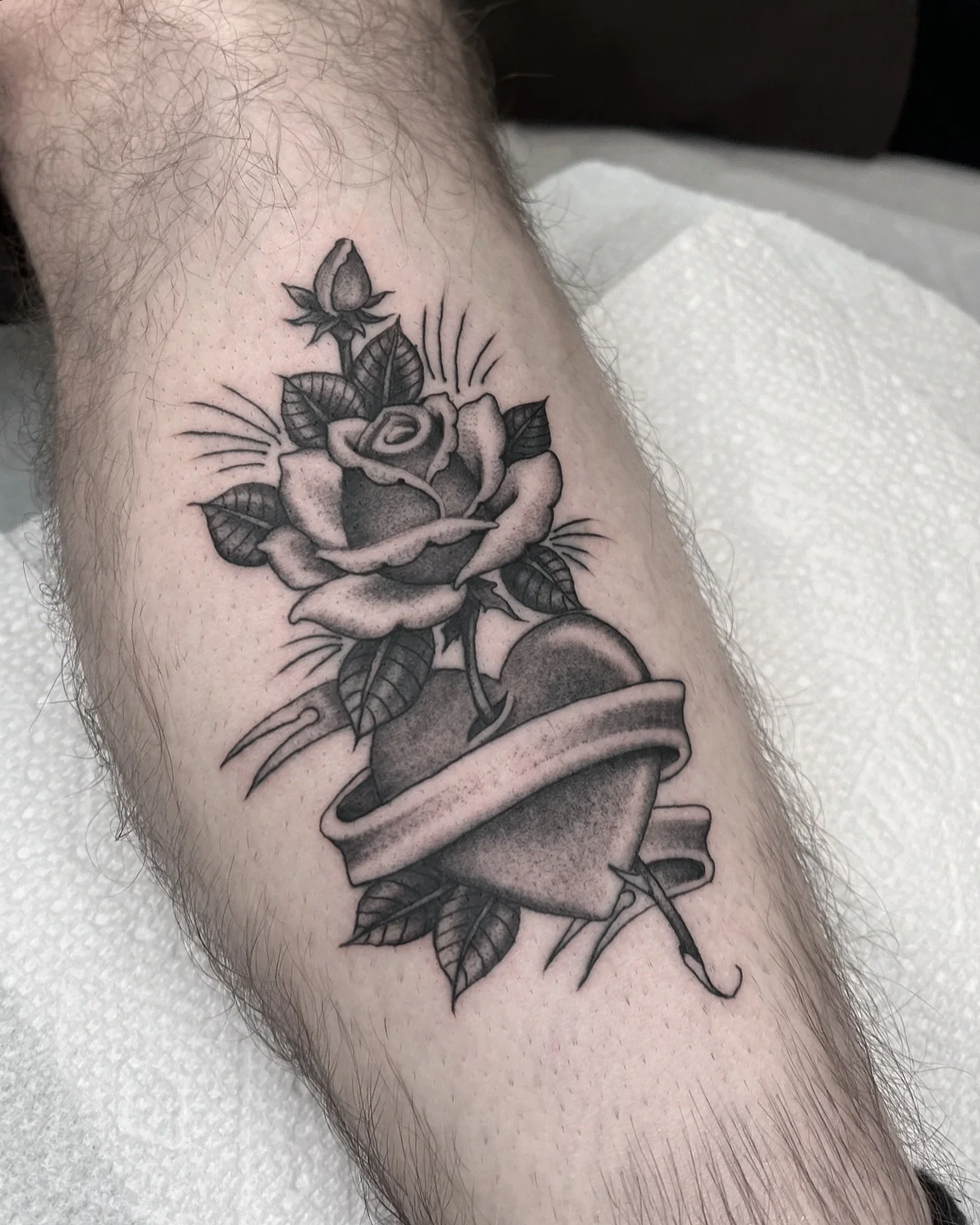 Heart &amp; rose off my flash. Thanks Chad 👊🏽