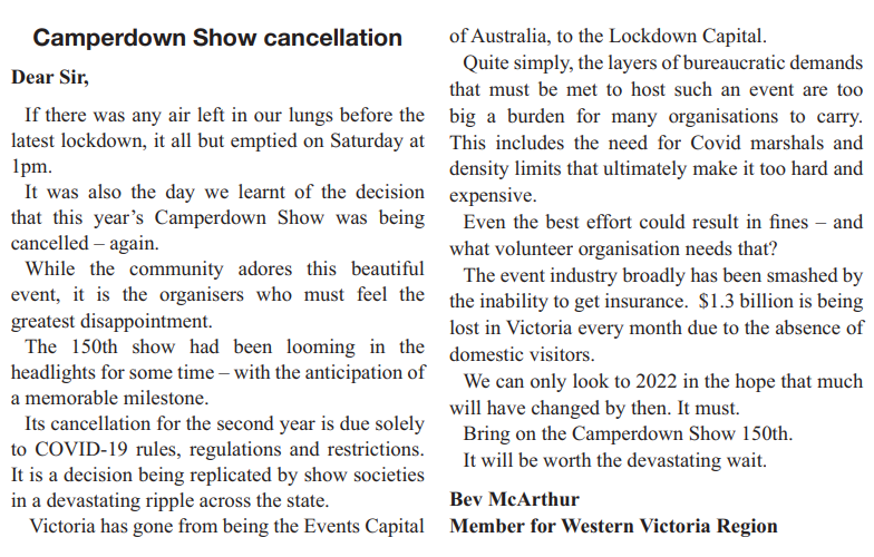 Camperdown Show cancellation.png