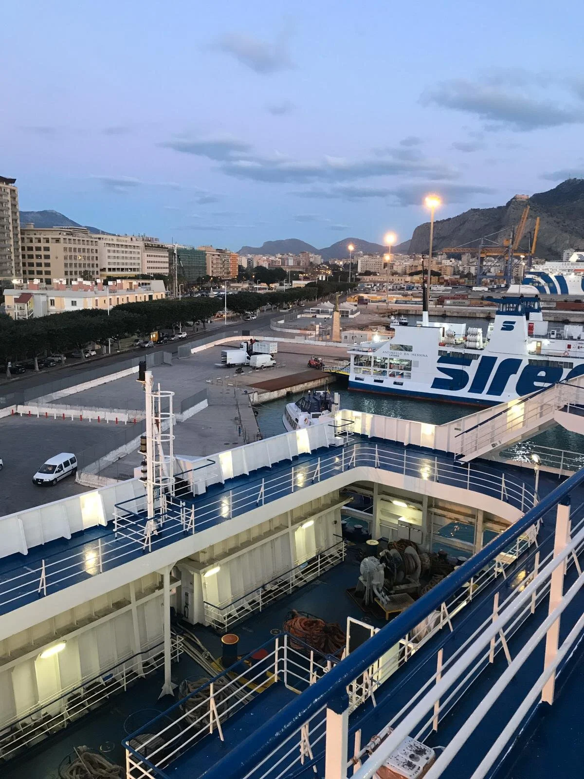 Ferry from Sicily (Palermo) to Naples (Napoli) and how to survive overnight Deck passage — Very Ferry from Sicily (Palermo) to Naples (Napoli) and how to survive overnight Deck passage — Very