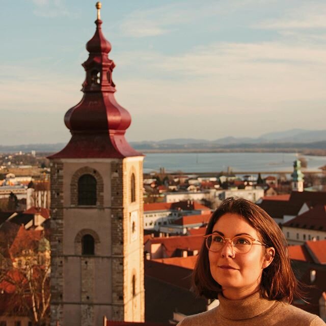 As we head further north into the cold we are starting to appreciate how lucky we have been this winter with the weather. Here is Carlie in northern Slovenia enjoying the sun, far from the miserable rain we got on our drive to the Czech Republic toda