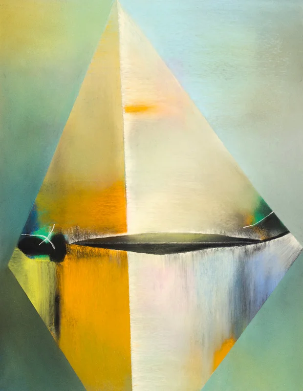 Leaf and Sea, 2003 - pastel on paper 65 x 50 cm.