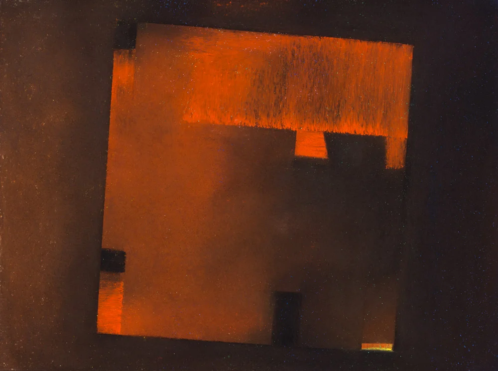 Sunset Industrial Landscape, 2006 - pastel on paper 49 x 36 cm.