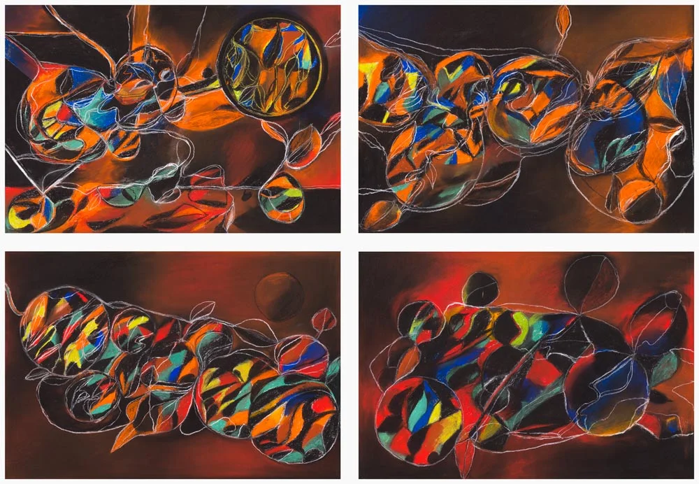 Evening Sun, 2011 -pastel on paper 134 x 92 cm.