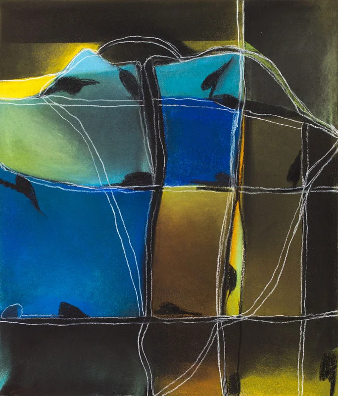 The Leaves Move on the Hills, 2010 - pastel on paper 41 x 35 cm.