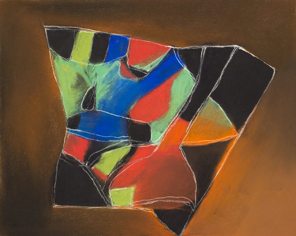 Moving Stones, Sunset Evening, 2010 - pastel on paper 33 x 42 cm.