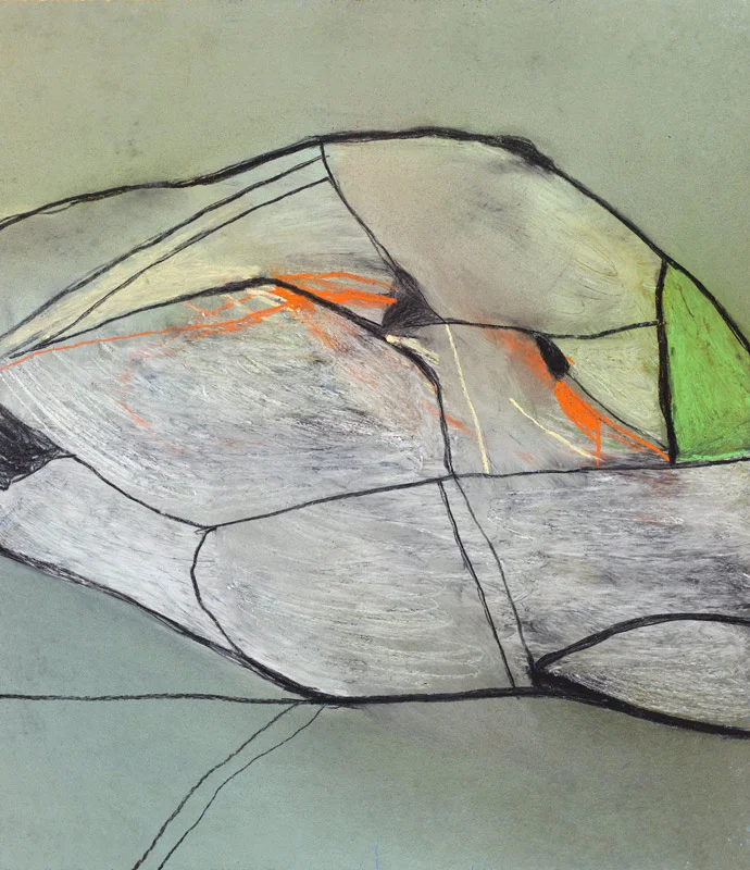 Sunset Landscape, 1992 - pastel on paper 41 x 36 cm.