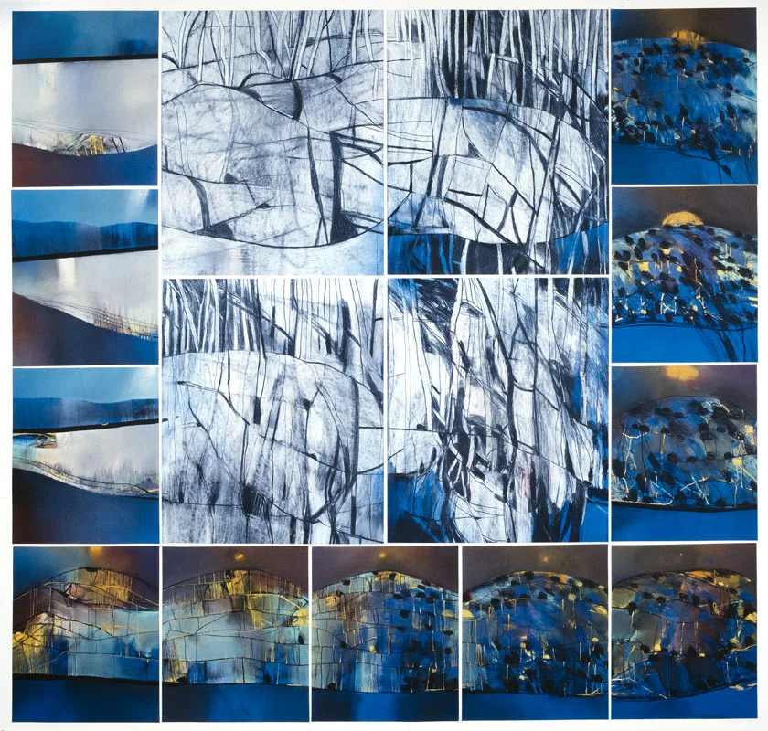 A Landscape Vision Number 6, 1989 - pastel on paper 150 x 162.5 cm.