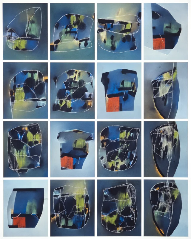 A Landscape Vision Number 32, 2001 - pastel on paper 198 x 161 cm.