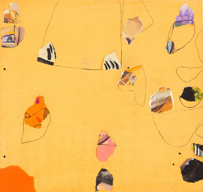 Desert Orange, 1978 - collage on paper 38 x 36 cm.