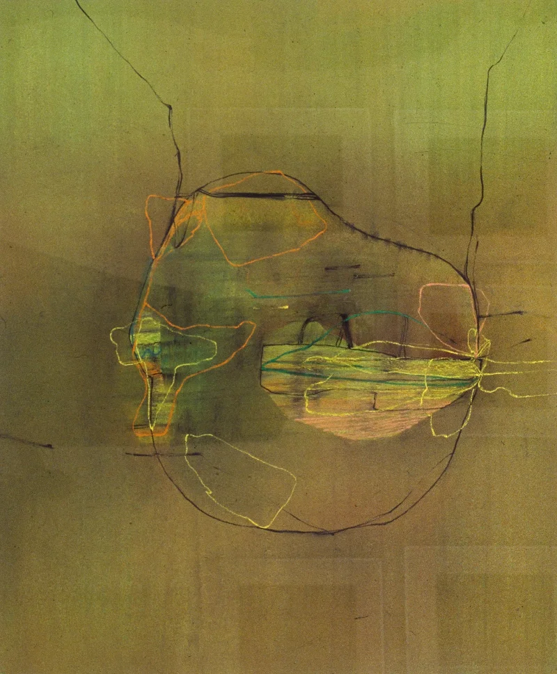 Title Unknown, 1970s - pastel on paper, dimensions unknown.