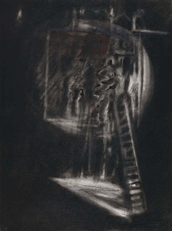 Crucifixion, 1966 - pastel on paper 38 x 29 cm.