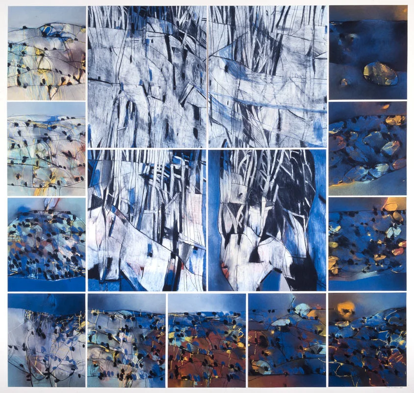 A Landscape Vision Number 8, 1990 - pastel on paper 150 x 162.5 cm.