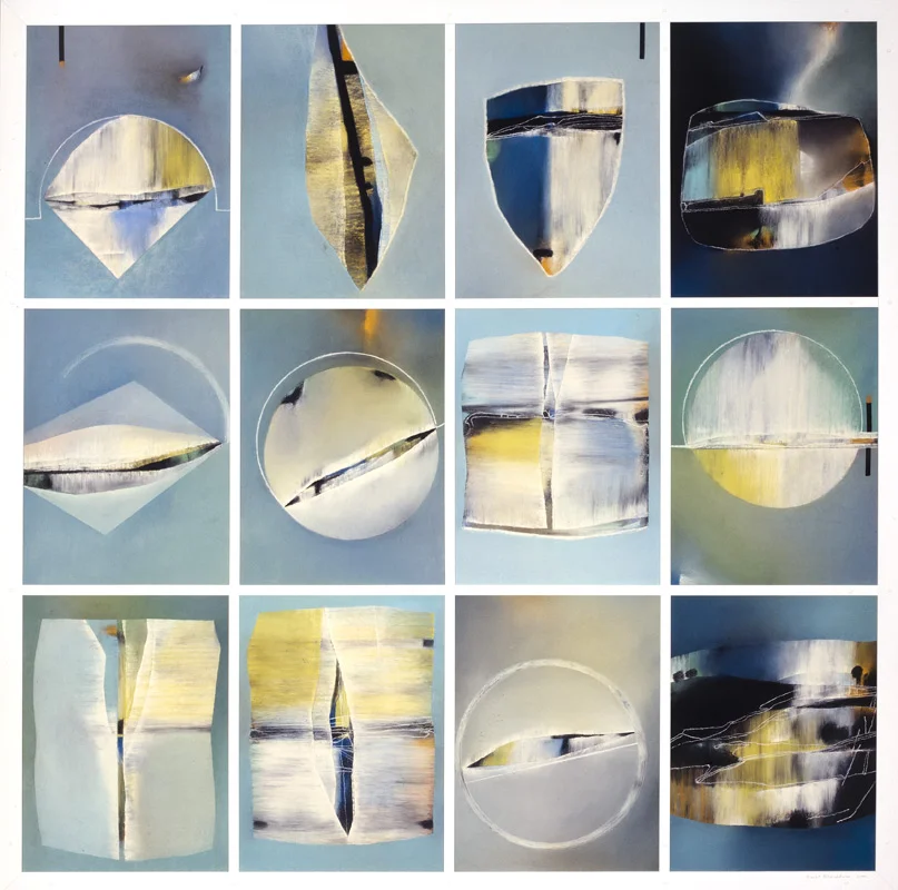 A Landscape Vision Number 37, 2001/2 - pastel on paper 144 x 144 cm.