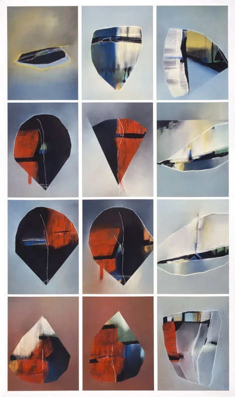 A Landscape Vision Number 35, 2001 - pastel on paper 198 x 127 cm.