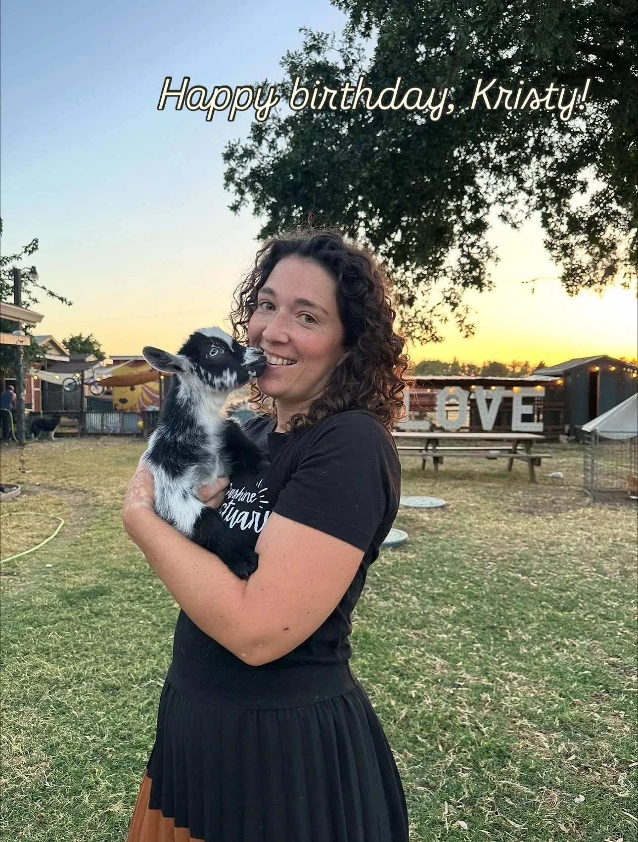 Today is a special day! ๐๐ It’s KRISTY DAY! Kristy is the founder of Only Sunshine Sanctuary. She founded the sanctuary back in 2018, and since then, has created an amazing community of people and animals. When you visit the sanctuary and are