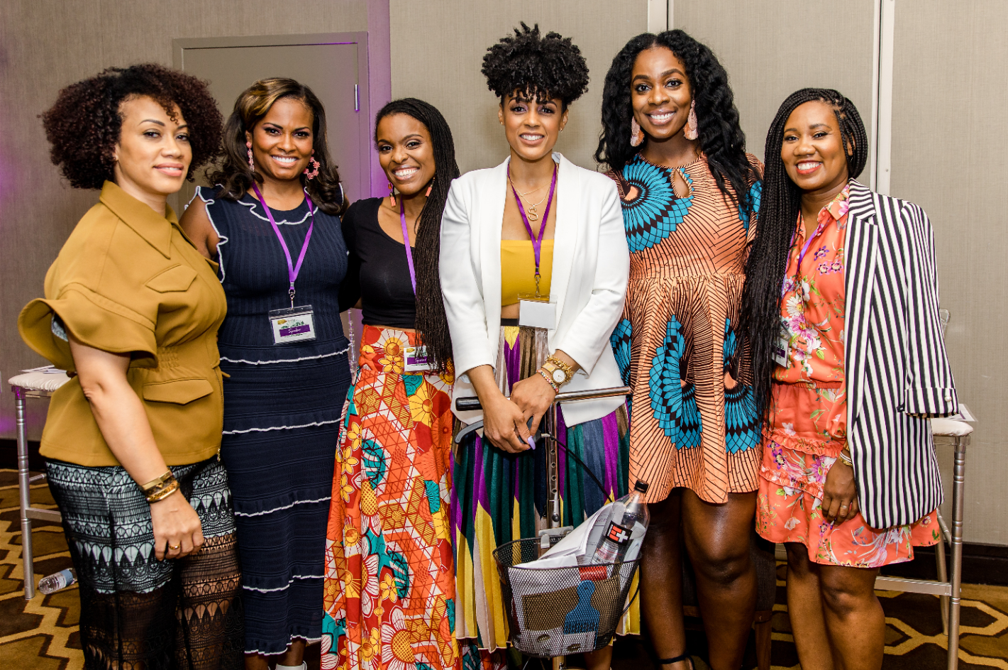 Mommy In The Streets Panelist (From left to right: Gabrielle Corney, Lynne Lightfoote, MD, Regina Tucker, Anowa Adjah, Mikaela Pabon) Photo Cred: Iris Mannings ( https://www.irismannings.com/)