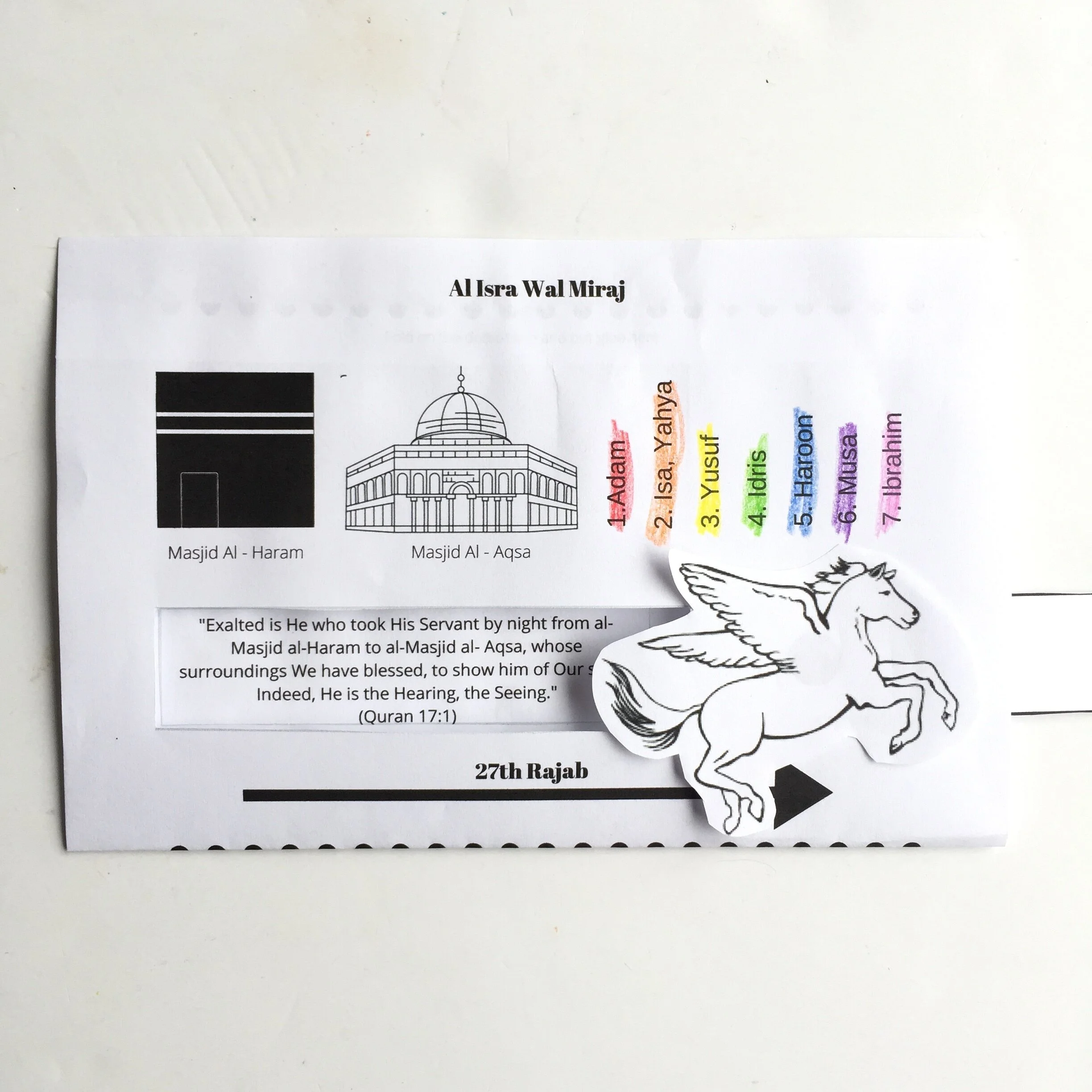 Free Isra Wal Miraj Printable